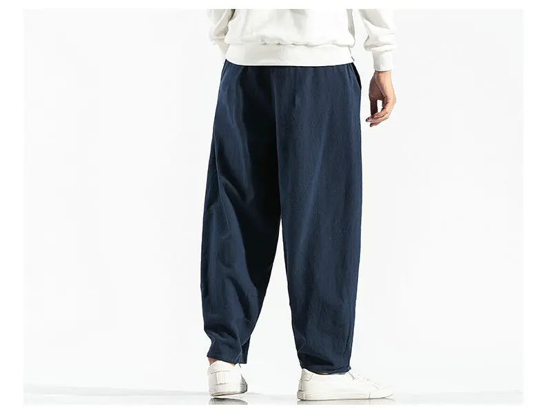 Men's Harem Pants Harajuku Wide-leg Sweatpants Male Cotton Loose Trousers Streetwear Men Woman Casual Pants Korean Fashion