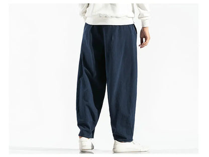 Men's Harem Pants Harajuku Wide-leg Sweatpants Male Cotton Loose Trousers Streetwear Men Woman Casual Pants Korean Fashion