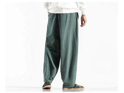 Men's Harem Pants Harajuku Wide-leg Sweatpants Male Cotton Loose Trousers Streetwear Men Woman Casual Pants Korean Fashion
