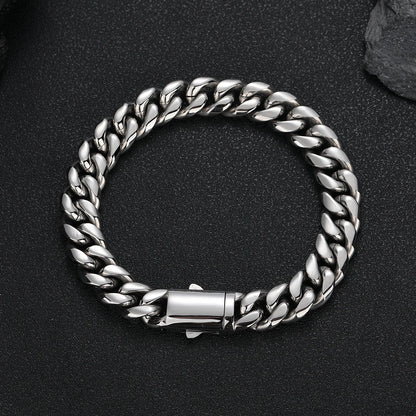 NUOYA Trendy Rapper Jewelry Hip Hop Necklace Personalized Design Cuban Link Chain Necklace for Men and Women Customizable Logo