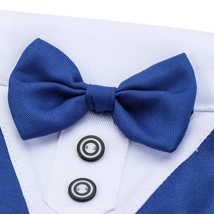 Corbata formal de esmoquin con pajarita negra y roja para perro, gato, accesorios para mascotas, traje para perros y gatos pequeños y medianos