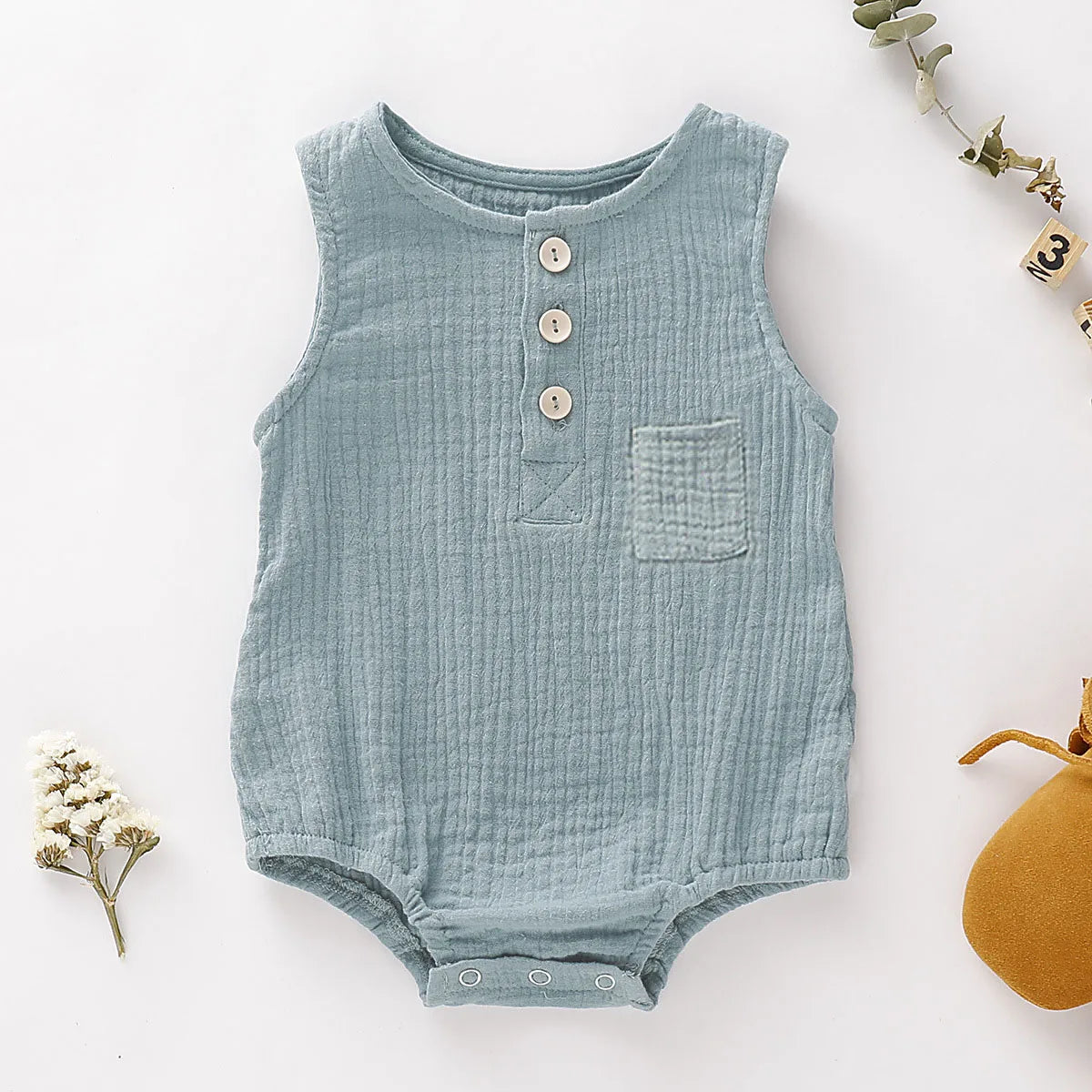 Summer Baby Rompers 2022 Boys Girls Bodysuit Muslin Sleeveless Newborn Clothes Fashion Baby Clothing Toddler Outfits