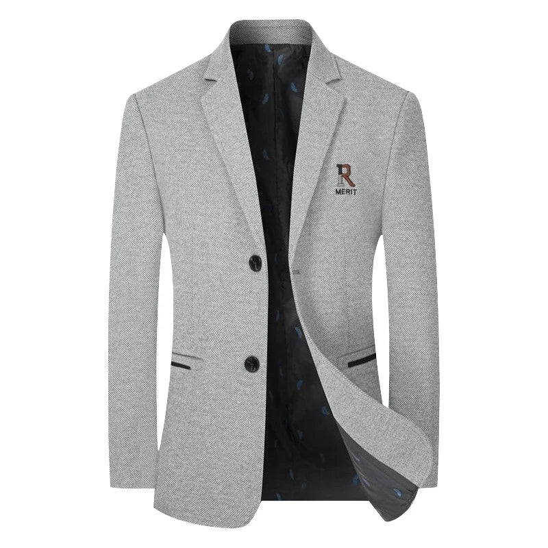 TFETTERS Brand 2025 Spring Business Blazer for Men Solid Autumn Casual Men's Jacket Blazer Fashion Single Breasted Suits Mens