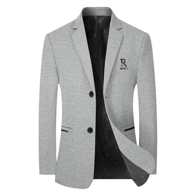 TFETTERS Brand 2025 Spring Business Blazer for Men Solid Autumn Casual Men's Jacket Blazer Fashion Single Breasted Suits Mens