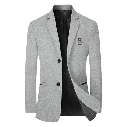 TFETTERS Brand 2025 Spring Business Blazer for Men Solid Autumn Casual Men's Jacket Blazer Fashion Single Breasted Suits Mens