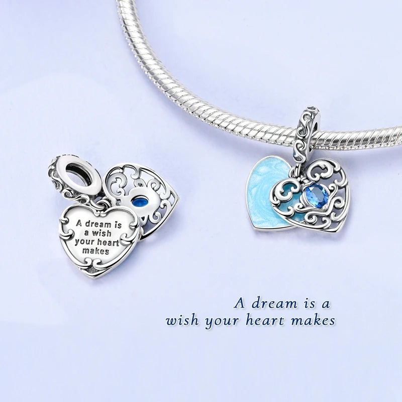 New 925 Sterling Silver Charms Bead Penguin Owl Bow Heart Charm Fit Original Pendant Bracelet Jewelry Making For Women Gift