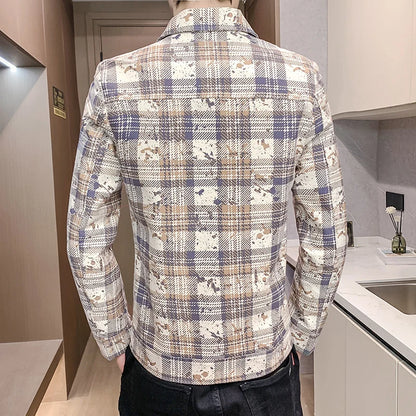 Winter Short Wool Blends Jackets Men's Brand Casual Business Trench Coat Thickened Warm Social Streetwear Overcoat