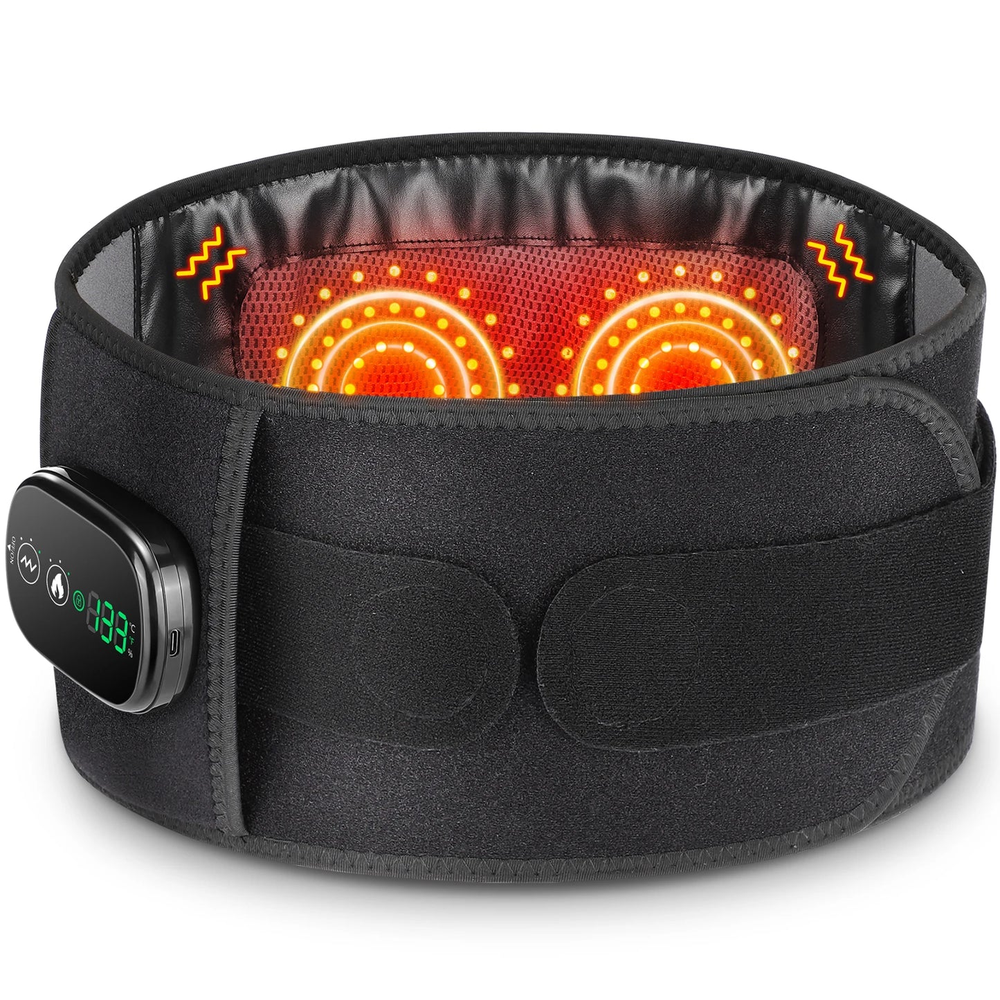 Adjustable warming waist wrap/ Red light comfort belt