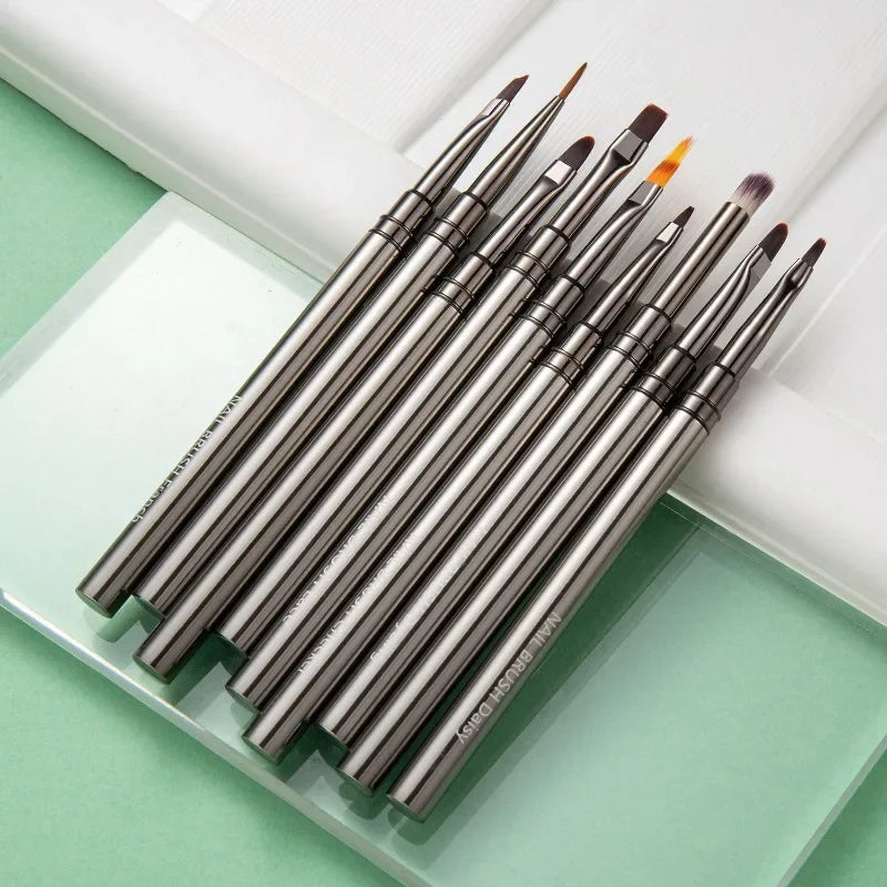 Nails Art Liner Brushes Elongated Lines Striping Drawing Painting  6/9/12/15/18mm Design Pen Professional Manicure Tool New