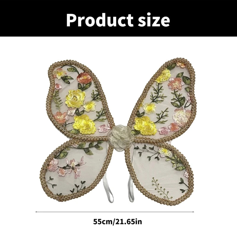 Child Butterfly Wing Photography Props Lace Butterfly Wing for Creative Play