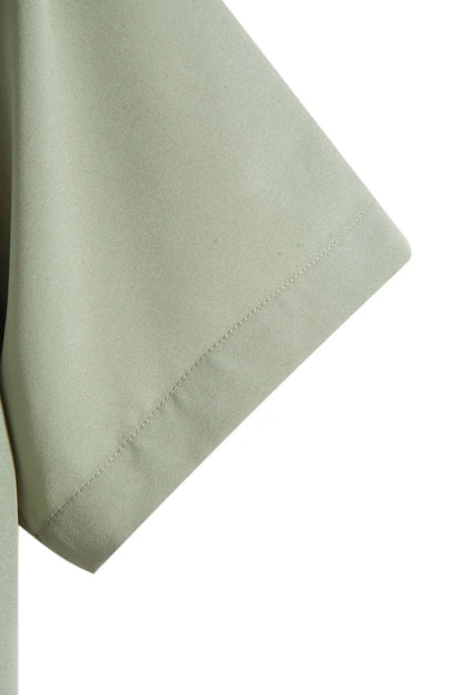 Nuevas camisas de manga corta para hombre, moda, lisas, informales, cárdigan con solapa, tops para hombre, blusa cómoda de un solo botón, camisas de playa de verano