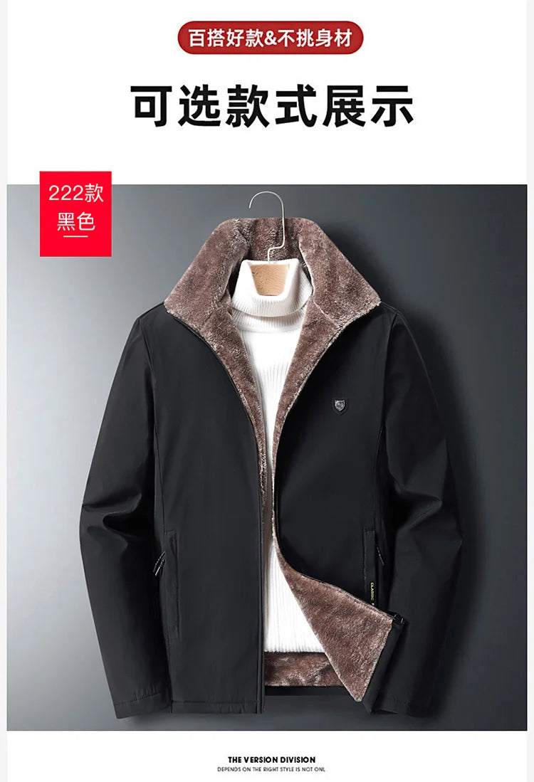 2024 Winter jackets men Fashion Thick Warm Cotton-Padded Jacket Men's Casual Loose style High Quality Large Size coat male 8XL