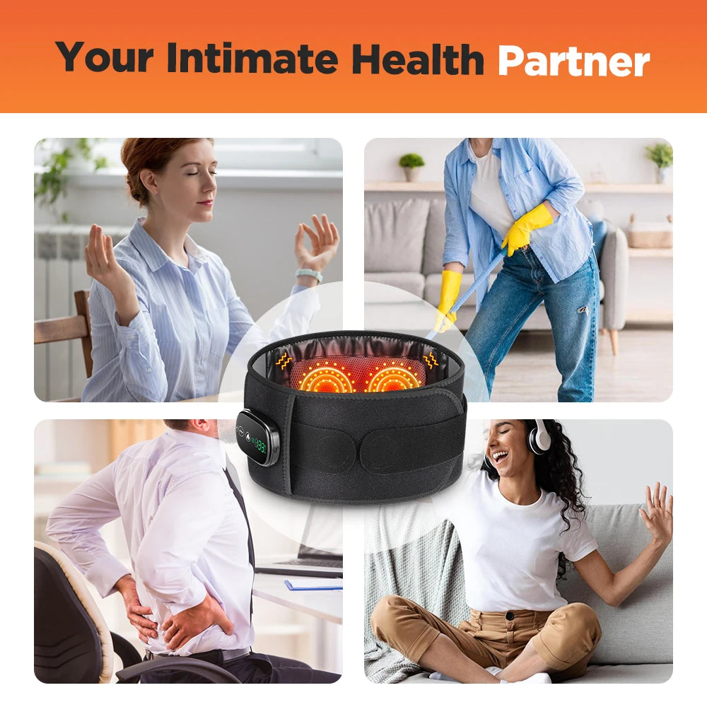 Adjustable warming waist wrap/ Red light comfort belt