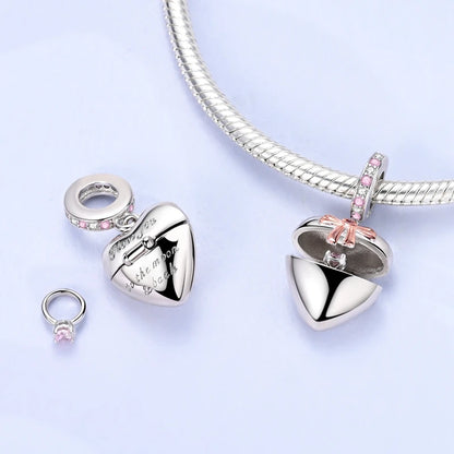New 925 Sterling Silver Charms Bead Penguin Owl Bow Heart Charm Fit Original Pendant Bracelet Jewelry Making For Women Gift