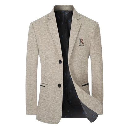 TFETTERS Brand 2025 Spring Business Blazer for Men Solid Autumn Casual Men's Jacket Blazer Fashion Single Breasted Suits Mens
