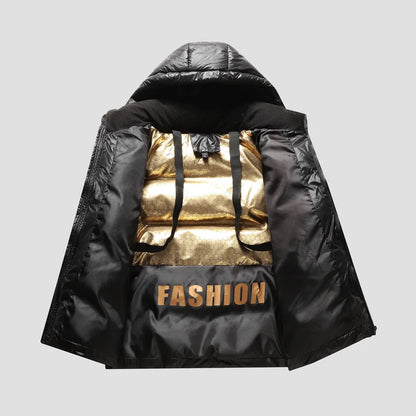 Chaqueta de algodón de invierno cortavientos para hombre estampada, cálida, con capucha, informal, nueva, gruesa, moderna, talla 5XL, ropa de hombre