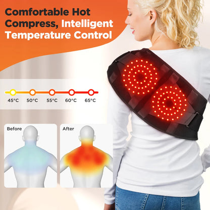 Adjustable warming waist wrap/ Red light comfort belt