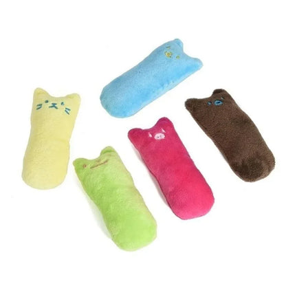 Juguetes de hierba gatera, bonito cojín de peluche para el pulgar, para rechinar los dientes, resistente a las mordeduras, juguete para gatos, accesorios para mascotas