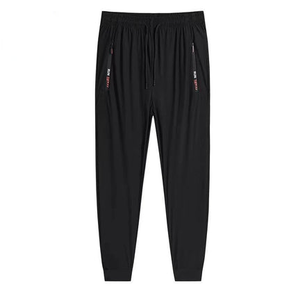 Summer Breathable Mesh Black Sweatpants Men Joggers Sportswear Baggy Trousers Male Casual Track Pants 7XL 8XL