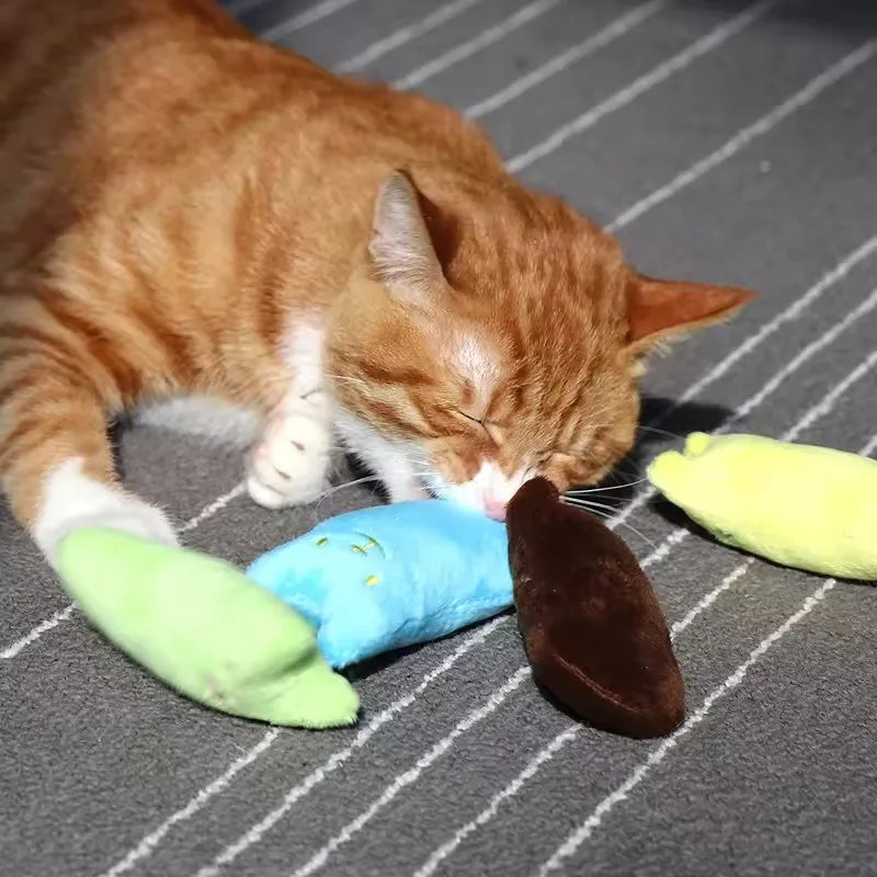 Juguetes de hierba gatera, bonito cojín de peluche para el pulgar, para rechinar los dientes, resistente a las mordeduras, juguete para gatos, accesorios para mascotas