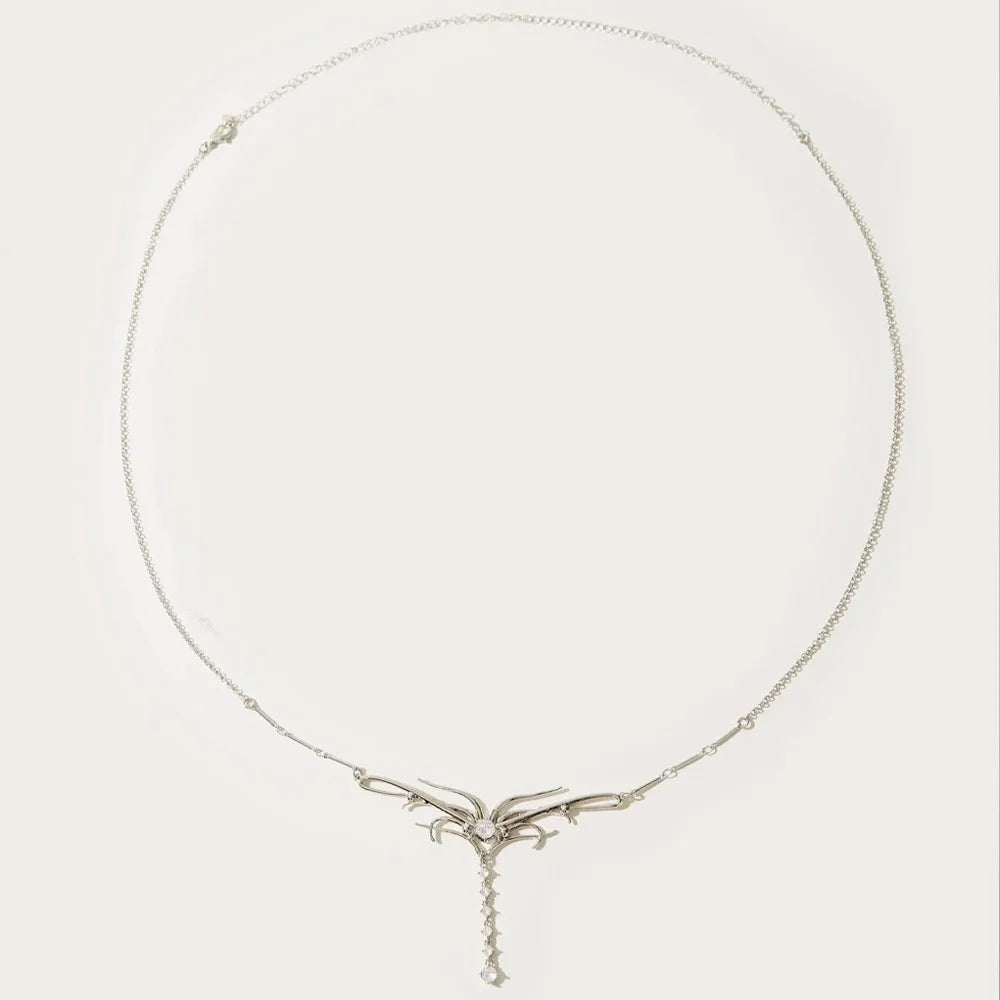 Stonefans Simple Rhinestone Tassel Waist Chain Body Jewelry for Women Sexy Belly Waist Chain Harness Body Accessories Gift