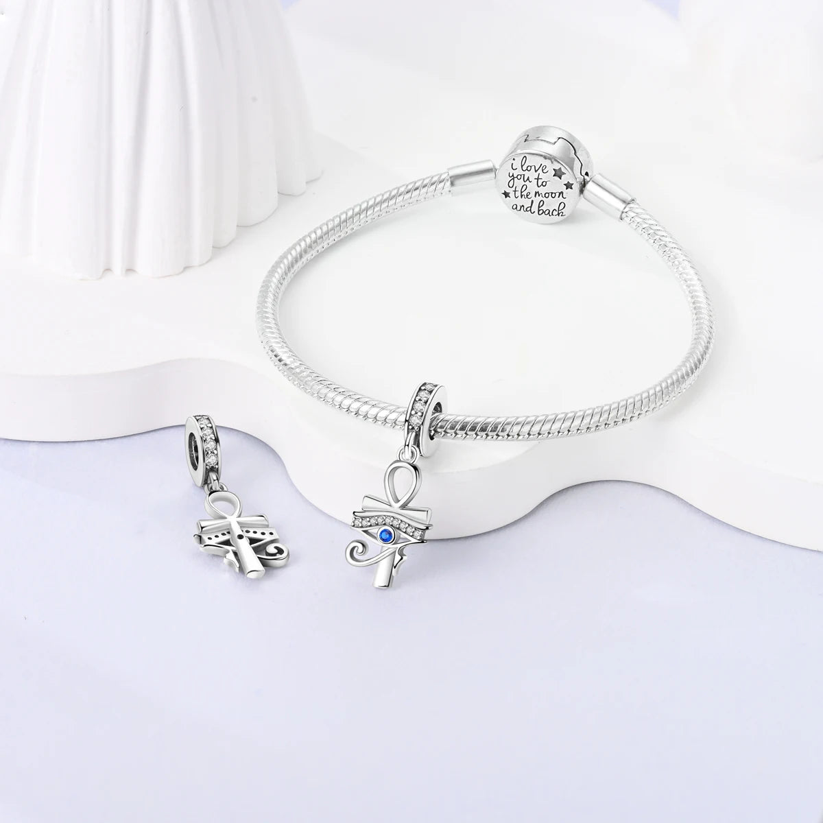 New Arrivals Silver Plated Cute Pet Moon Luminous Firefly Charms Fit Original Bangle Beads Pendent Dangle Bracelet DIY Jewelry