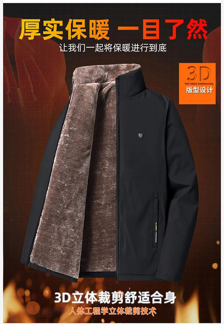 2024 Winter jackets men Fashion Thick Warm Cotton-Padded Jacket Men's Casual Loose style High Quality Large Size coat male 8XL