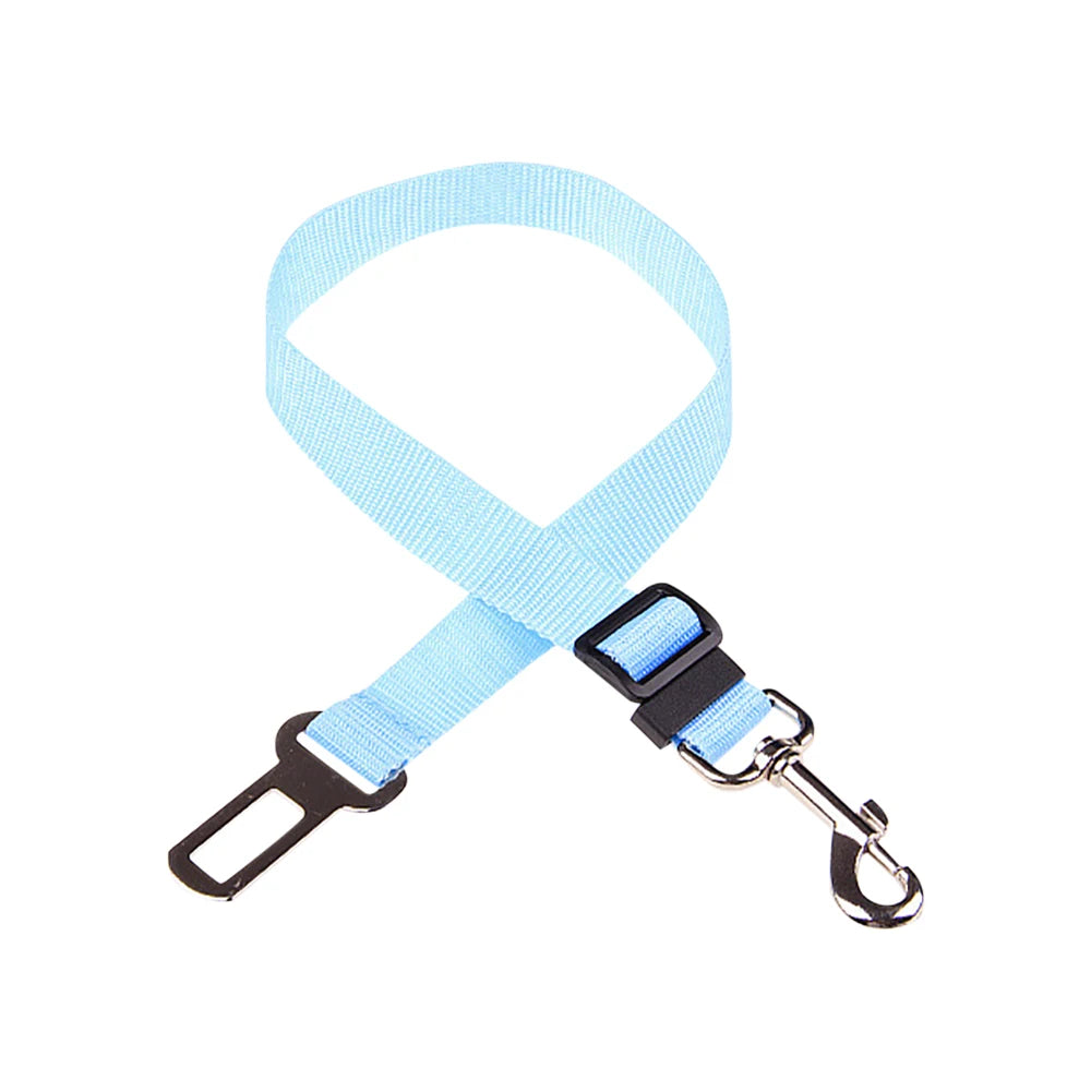 Dog Car Seat Belt Safety Protector Travel Pets Accessories Dog Leash Collar Breakaway Solid Car Harness