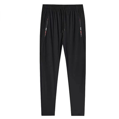Summer Breathable Mesh Black Sweatpants Men Joggers Sportswear Baggy Trousers Male Casual Track Pants 7XL 8XL