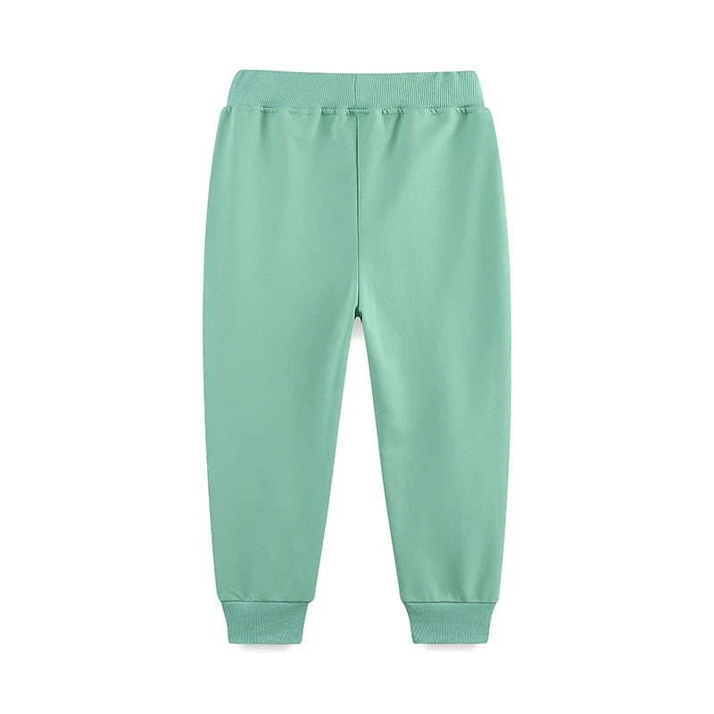Little maven Baby Boys CAR Sporty Pants Children'Clothing Embroidery Cartoon Excavator Trousers Cotton Kids Clothes Sweatpants
