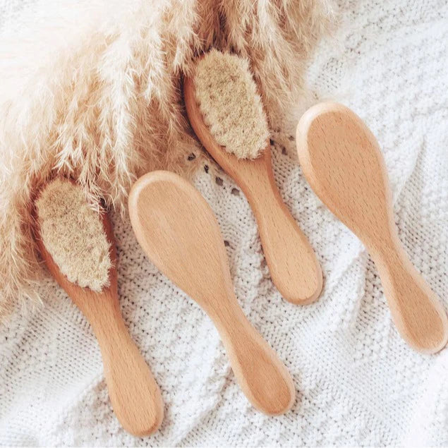 NEW Custom Name Wooden DIY Baby Hairbrushes Engrave Infant Name Wooden Newborn Hair Brush Comb Brush Birthday Baby Shower Gifts