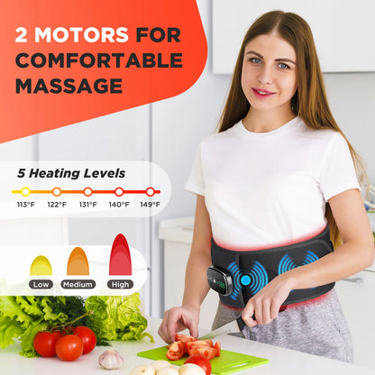 Adjustable warming waist wrap/ Red light comfort belt