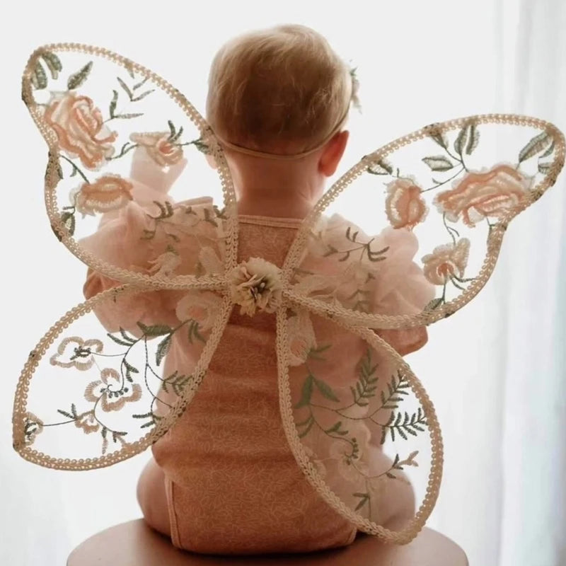 Child Butterfly Wing Photography Props Lace Butterfly Wing for Creative Play