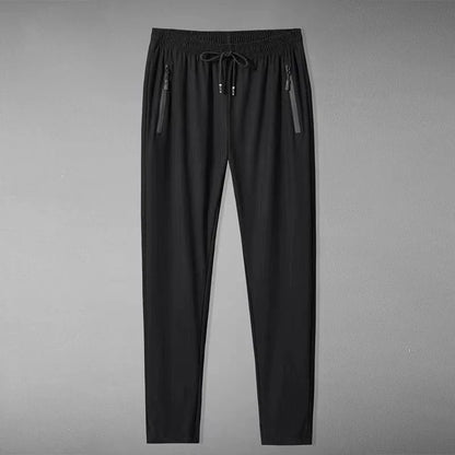 Summer Breathable Mesh Black Sweatpants Men Joggers Sportswear Baggy Trousers Male Casual Track Pants 7XL 8XL