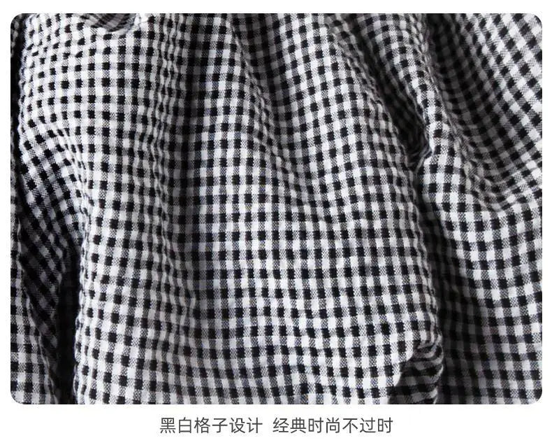 2025 Korea Girls Baby Summer Spring Autumn Dress Plaid Patchwork Casual Dresses Fashion Kids Children Clothes Vestidos