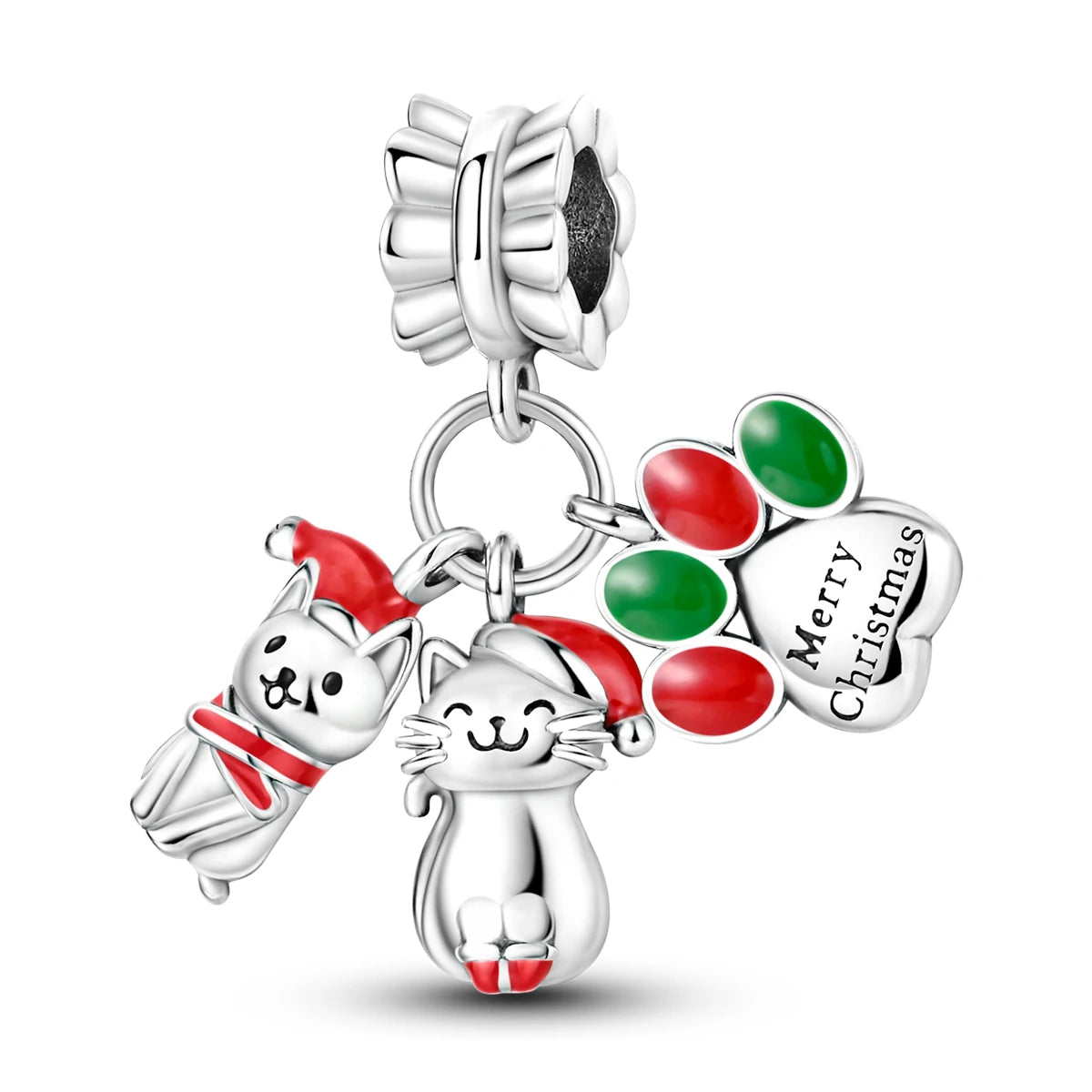 New Arrivals Silver Plated Cute Pet Moon Luminous Firefly Charms Fit Original Bangle Beads Pendent Dangle Bracelet DIY Jewelry