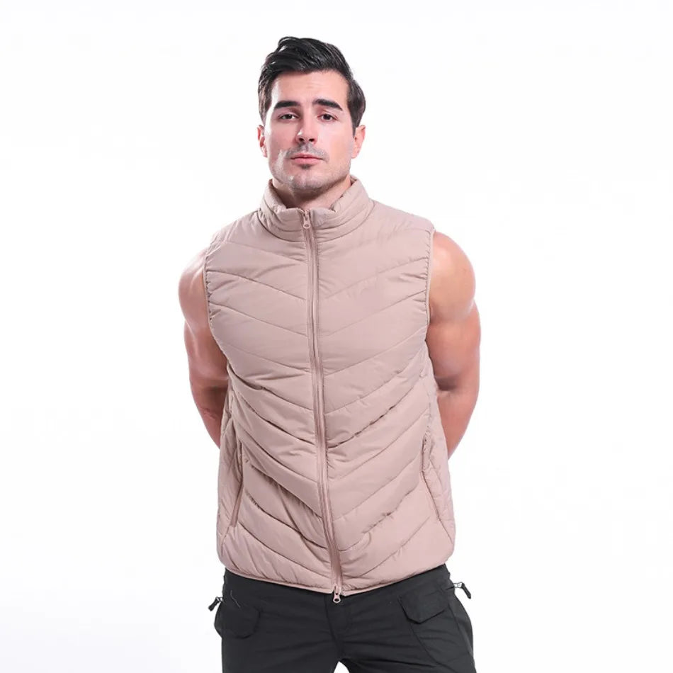 Men Casual Coat Vest Tactical Sports Thicken Warm Sleeveless Camouflage Jackets Male High-quality Waterproof Zipper Waistcoat