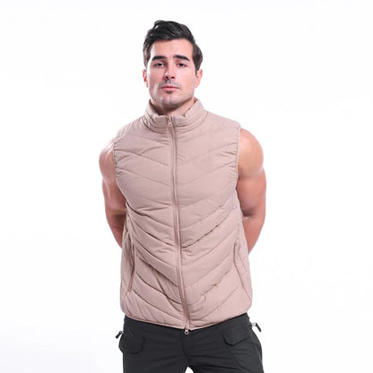 Men Casual Coat Vest Tactical Sports Thicken Warm Sleeveless Camouflage Jackets Male High-quality Waterproof Zipper Waistcoat
