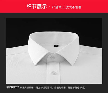 Men's new short-sleeved shirt 7XL8XL business casual non-ironing high quality plus-size spring and summer fashion cargo clothes