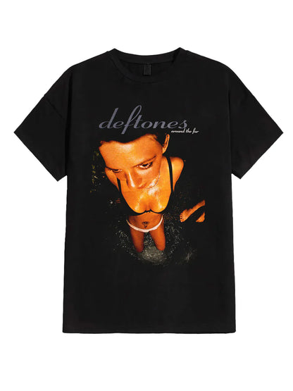 Deftones Sub-tone Band Alternative Rap Music Style Metal American T-shirt Men's Summer Fashion Trend Cotton Breathable T-shirt