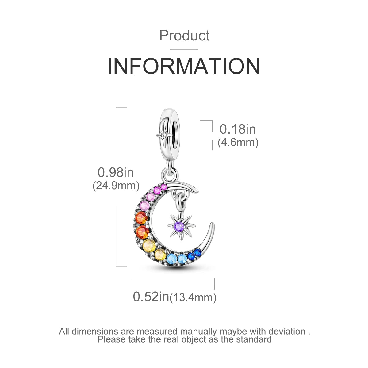 New Arrivals Silver Plated Cute Pet Moon Luminous Firefly Charms Fit Original Bangle Beads Pendent Dangle Bracelet DIY Jewelry