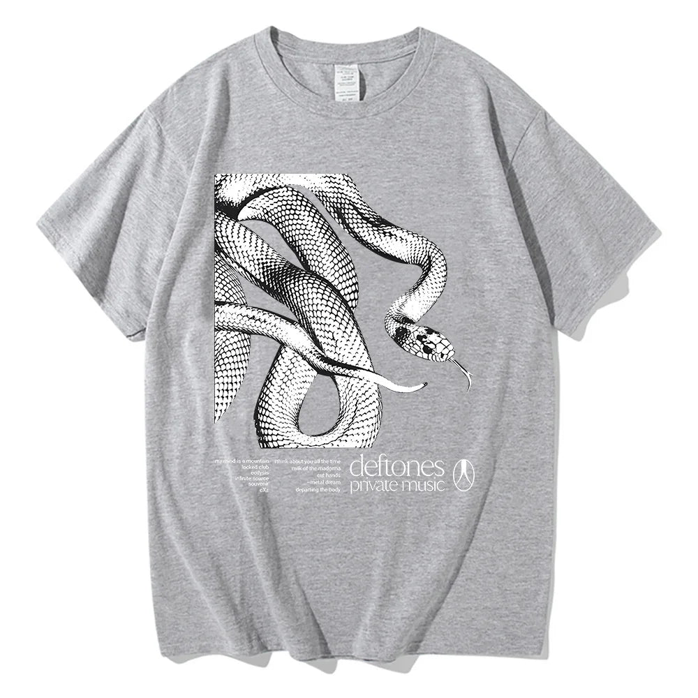 Deftones Private Music Tracklist Tee 2025 Cotton TShirt Men Women Hip Hop Rock Top Fashion Short Sleeve Summer Oversized T-shirt