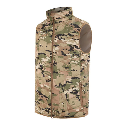Men Casual Coat Vest Tactical Sports Thicken Warm Sleeveless Camouflage Jackets Male High-quality Waterproof Zipper Waistcoat