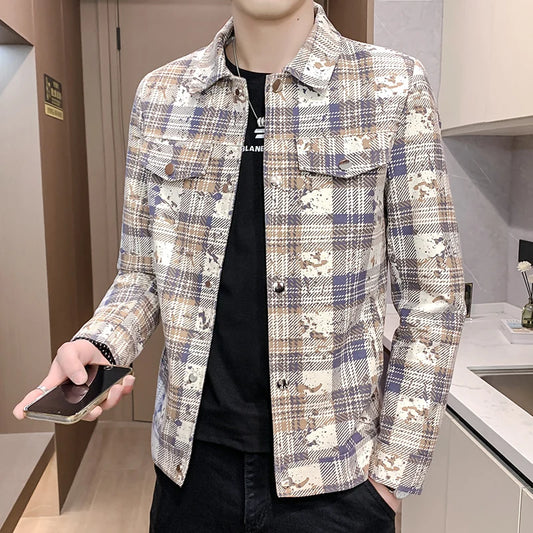 Winter Short Wool Blends Jackets Men's Brand Casual Business Trench Coat Thickened Warm Social Streetwear Overcoat