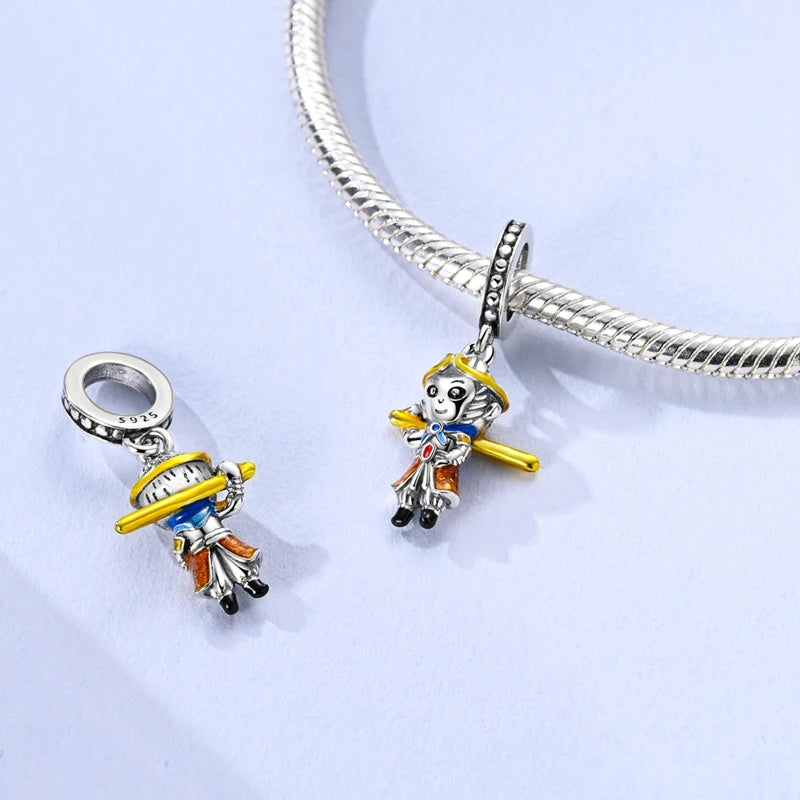 New 925 Sterling Silver Charms Bead Penguin Owl Bow Heart Charm Fit Original Pendant Bracelet Jewelry Making For Women Gift