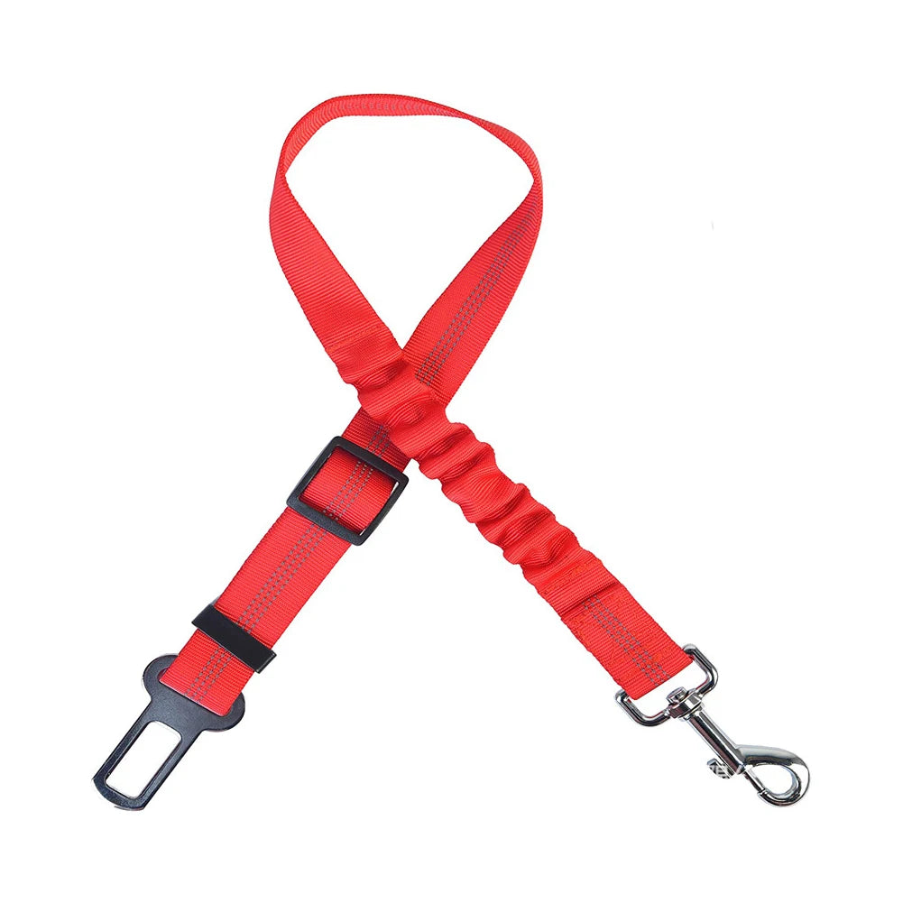 Cinturón de seguridad para coche de mascotas, correa de nailon para vehículos, asiento trasero, cinturón de seguridad ajustable para perros, arnés, collar, accesorios para mascotas para paseos al aire libre