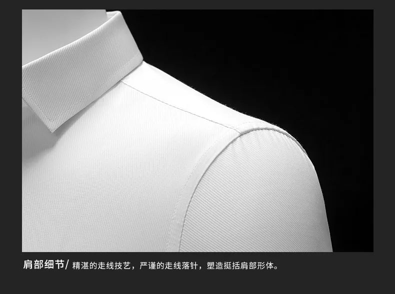 Men's new short-sleeved shirt 7XL8XL business casual non-ironing high quality plus-size spring and summer fashion cargo clothes