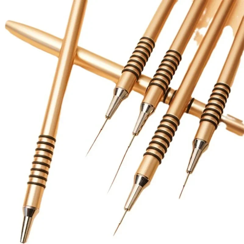 Nails Art Liner Brushes Elongated Lines Striping Drawing Painting  6/9/12/15/18mm Design Pen Professional Manicure Tool New