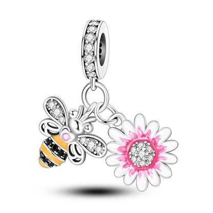 New Arrivals Silver Plated Cute Pet Moon Luminous Firefly Charms Fit Original Bangle Beads Pendent Dangle Bracelet DIY Jewelry