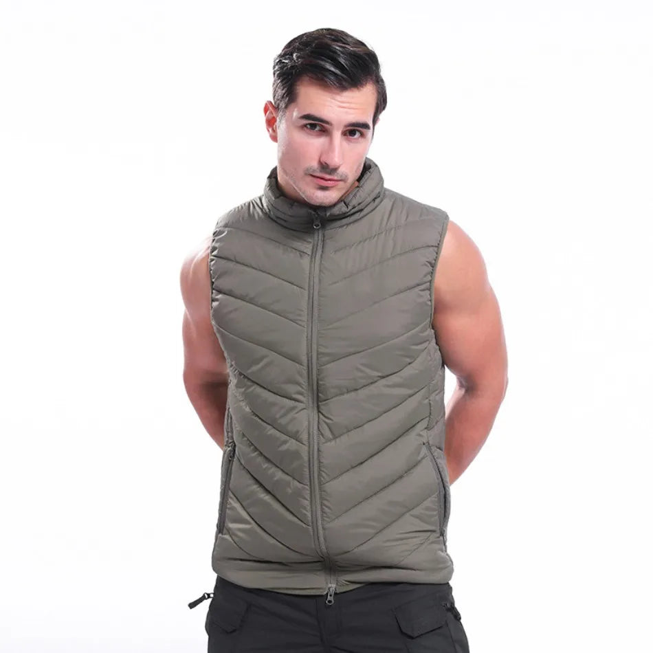Men Casual Coat Vest Tactical Sports Thicken Warm Sleeveless Camouflage Jackets Male High-quality Waterproof Zipper Waistcoat